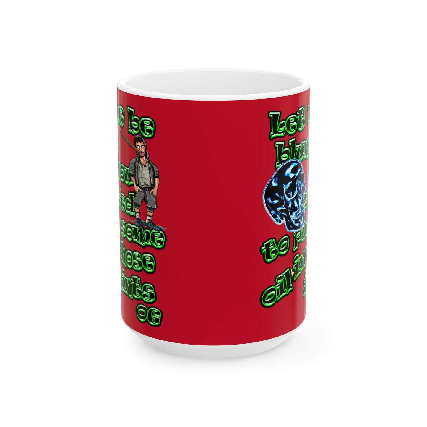 og - White Mug (dark red)