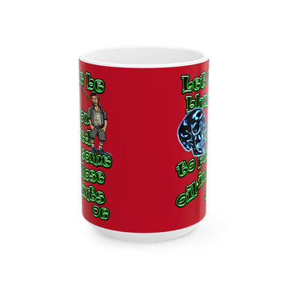 og - White Mug (dark red)