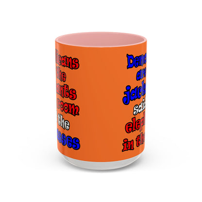 donkeys and elephants - Accent Mug (crusta)