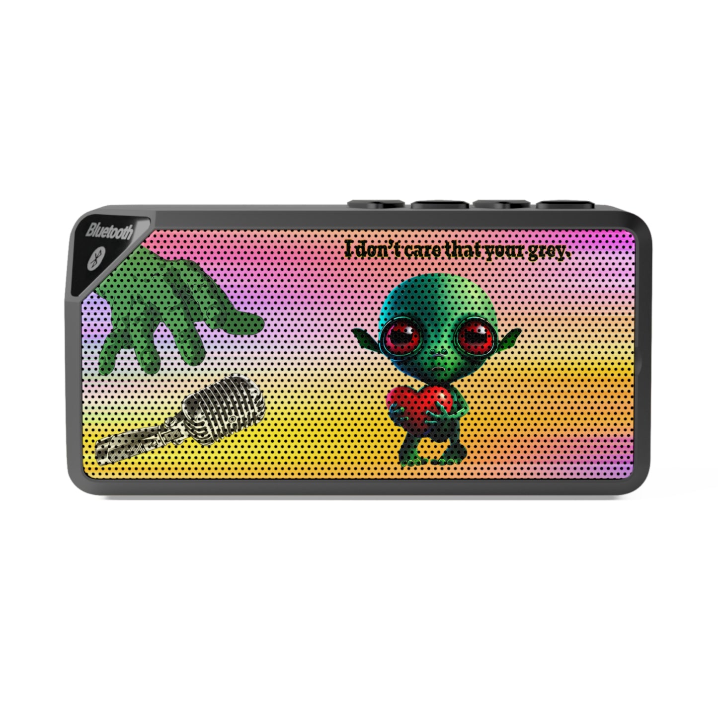 I don't care that your grey - Jabba Bluetooth Speaker (color blur)