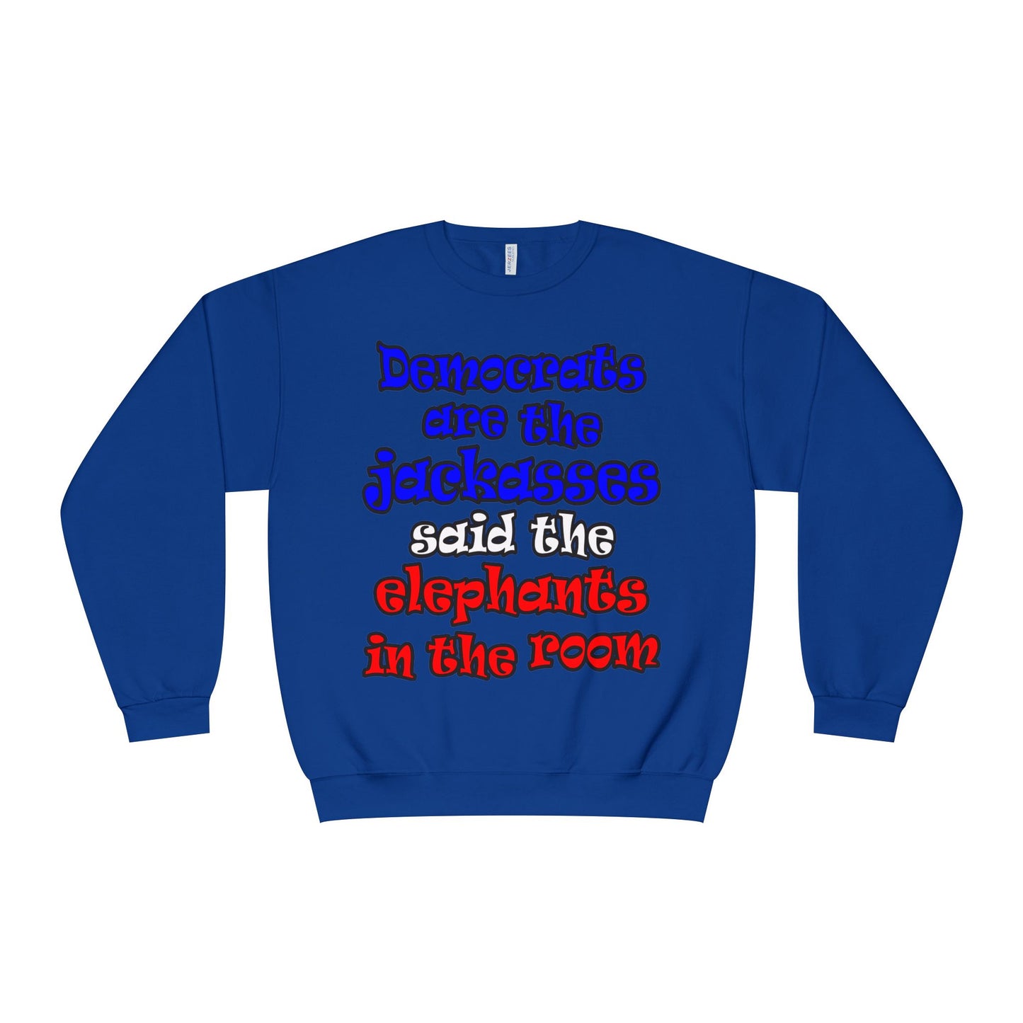 donkeys and elephants - Unisex NuBlend® Crewneck Sweatshirt