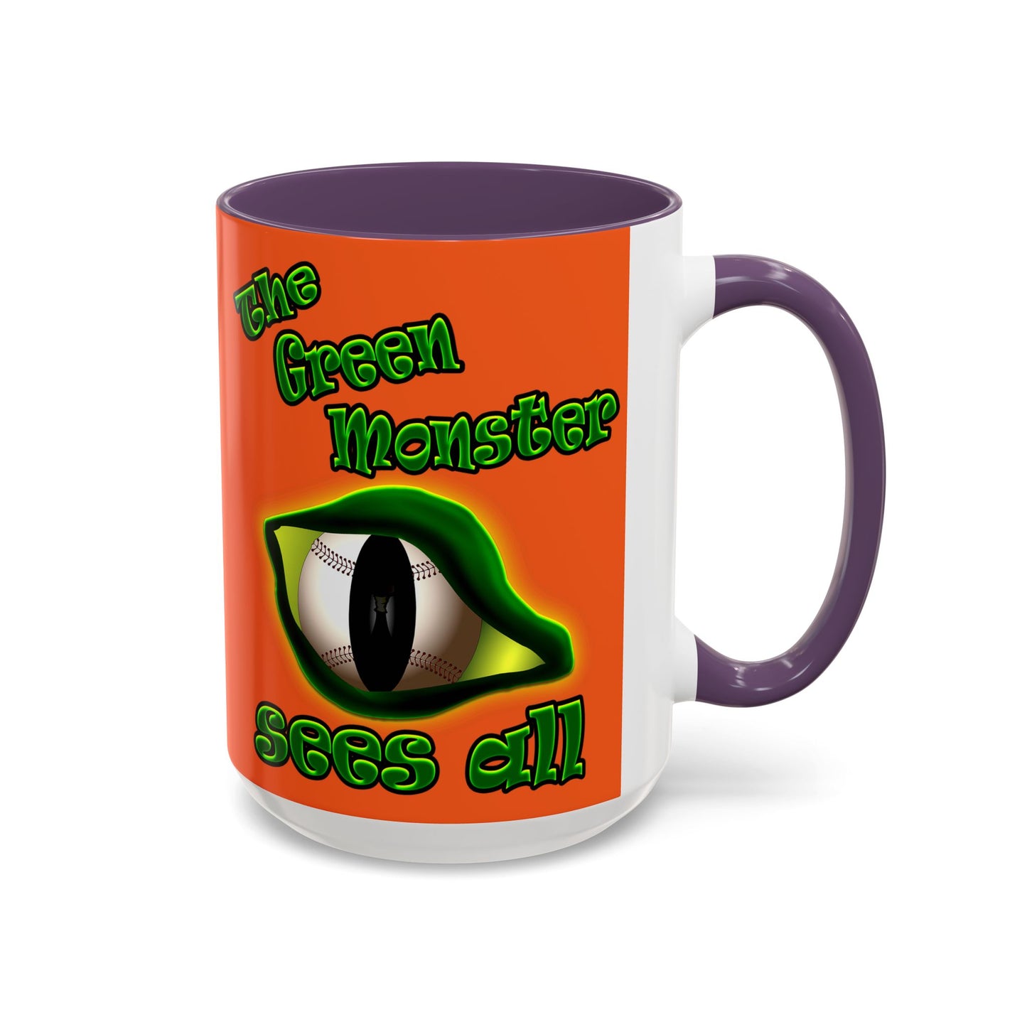 green monster - Accent Mug (orange)