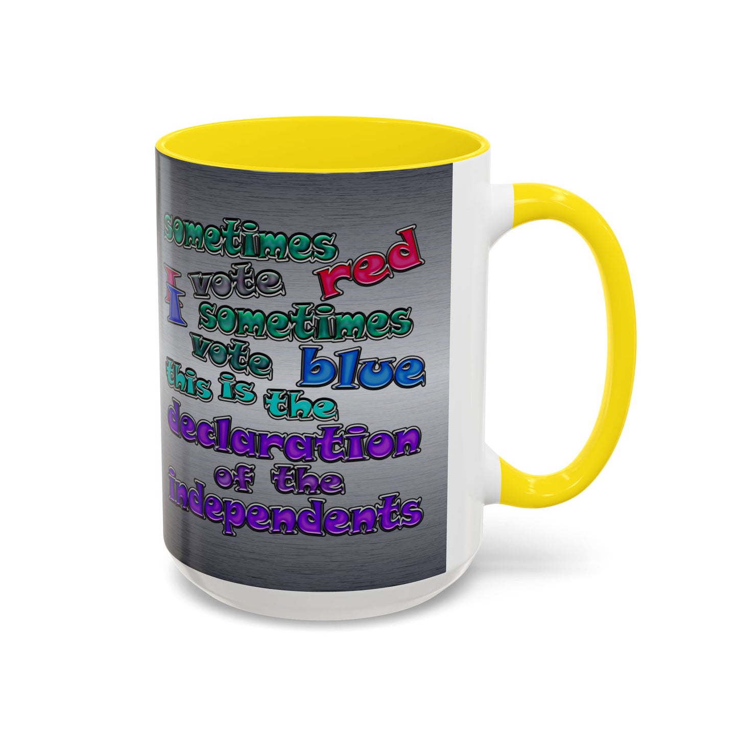 declaration of the independents - Accent Mug (brushed nickel)