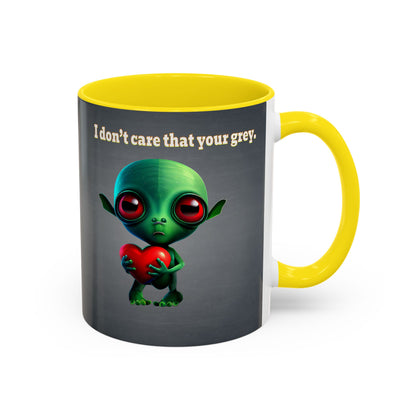 I don't care that your grey - Accent Mug (grey-light grey)