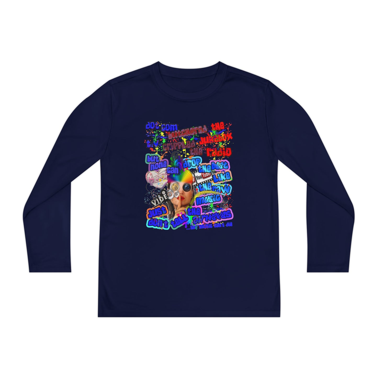 drop the beat - Youth Long Sleeve Competitor Tee
