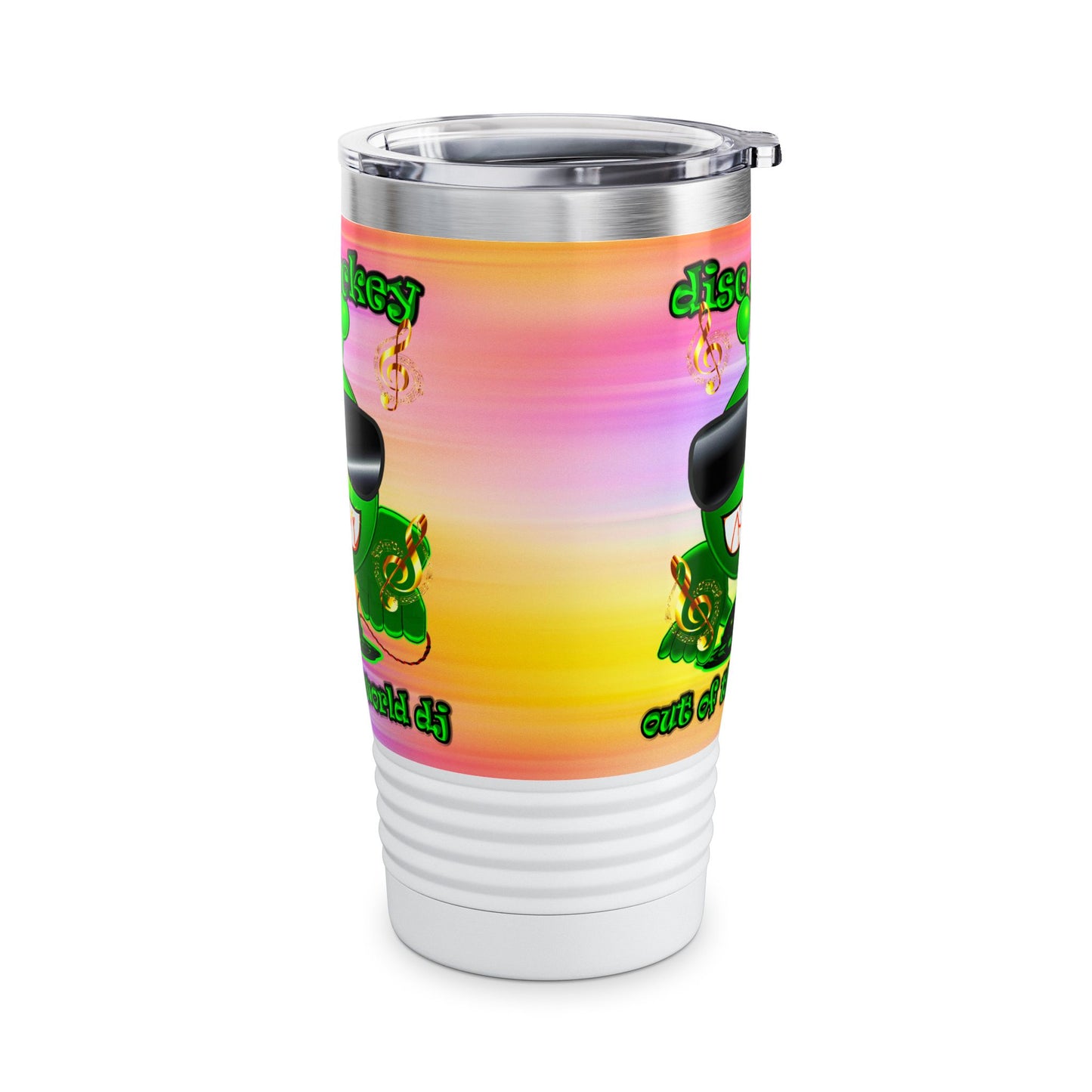 disc jockey - Ringneck Tumbler, 20oz (color blur)