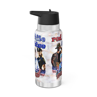rw&b lives matter - Gator Tumbler, 32oz  (white marble)