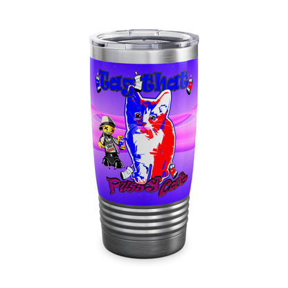 tag that - Ringneck Tumbler, 20oz (purple-pink wave)