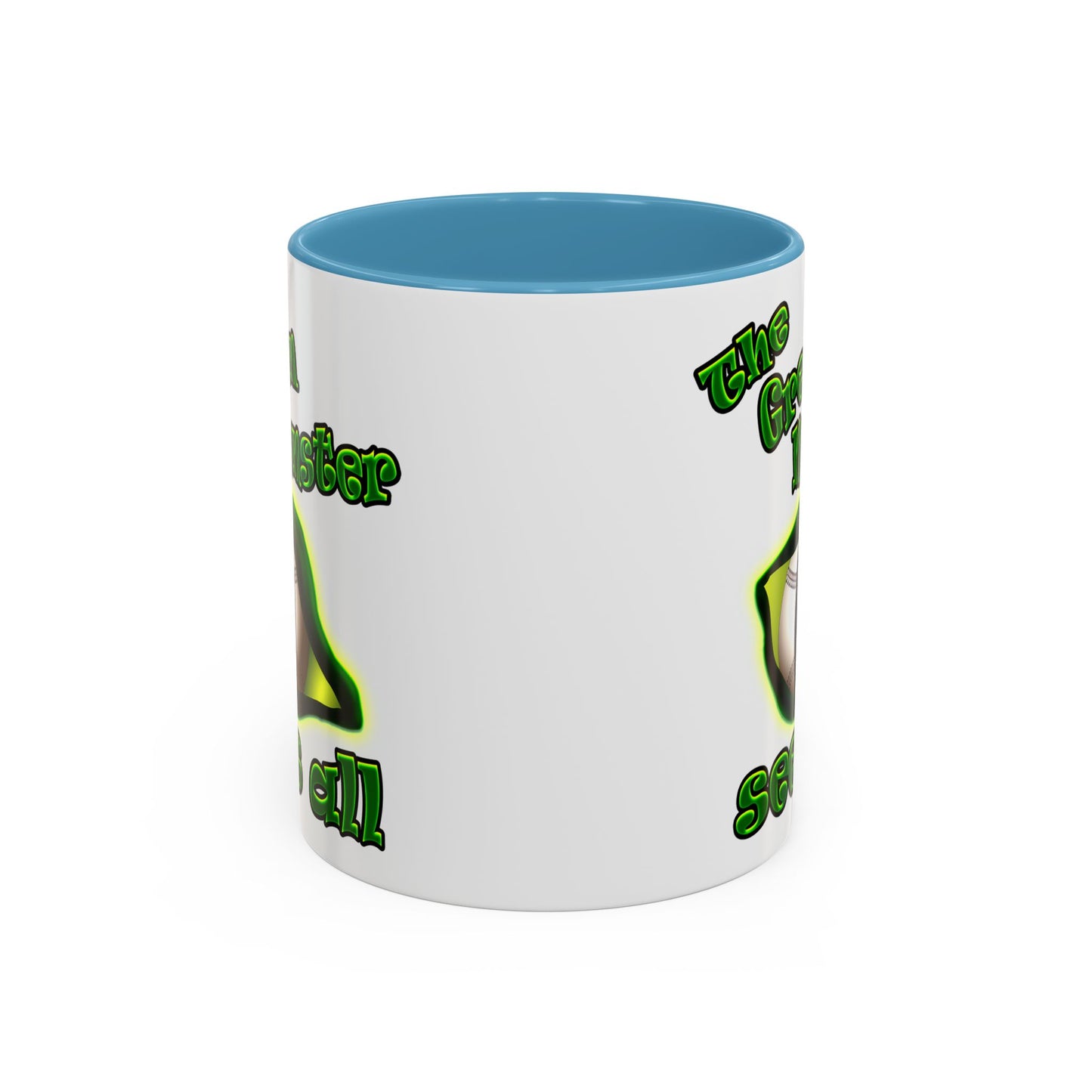 green monster - Accent Mug (white)