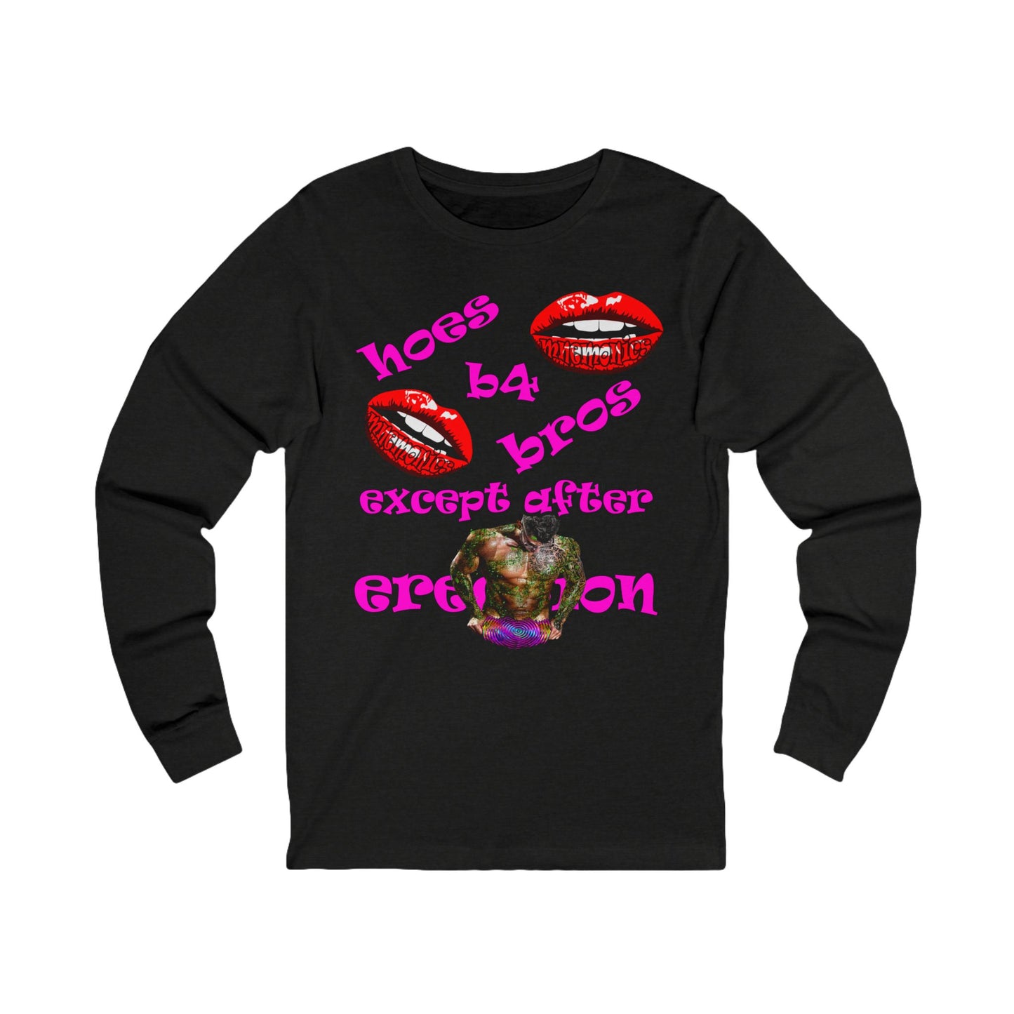 hoes b4 bros - Unisex Jersey Long Sleeve Tee