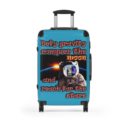 defy conquer reach - Suitcase (turquoise)