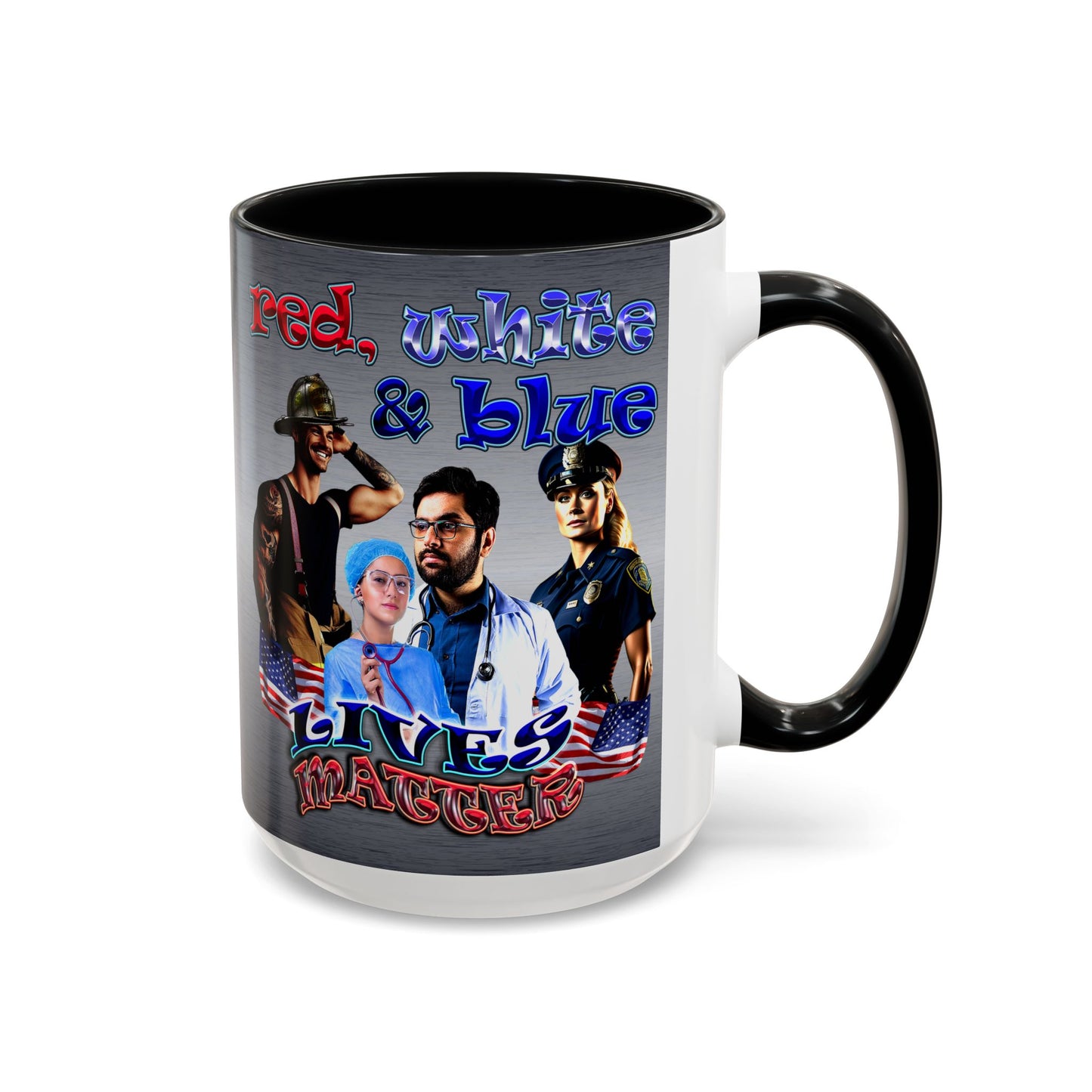 rw&b lives matter - Accent Mug (brushed nickel)