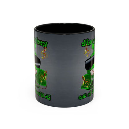 disc jockey - Accent Mug (grey-light grey)