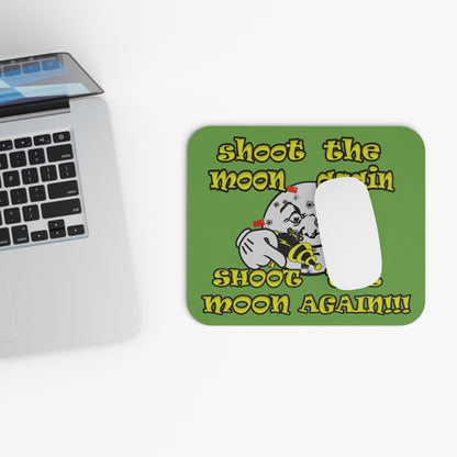 shoot the moon again - Mouse Pad (Rectangle) (green)