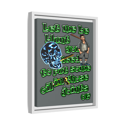 og - framed canvas art (dark grey)