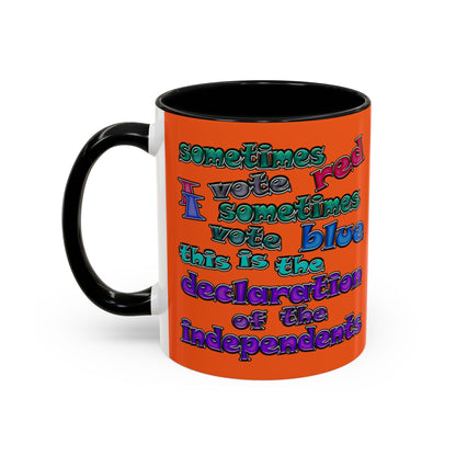 declaration of the independents - Accent Mug (orange)