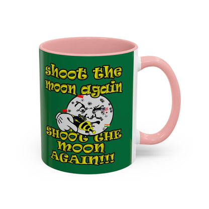 shoot the moon again - Accent Mug (dark green)