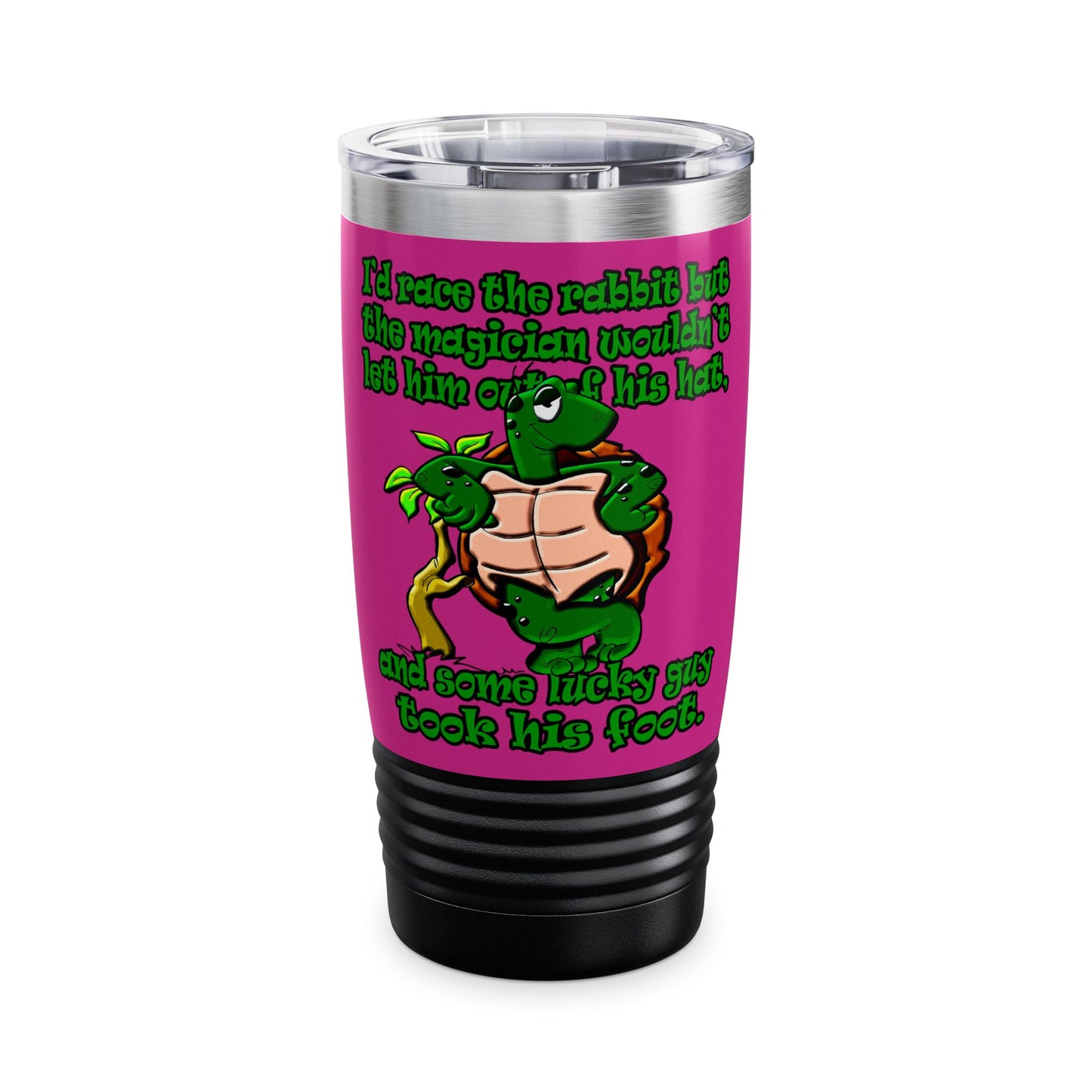 turtle race - Ringneck Tumbler, 20oz (pink)