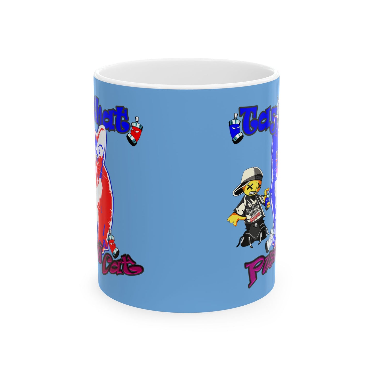 tag that - White Mug (light blue)