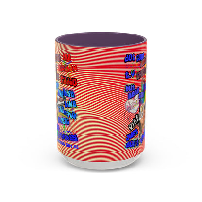 drop the beat - Accent Mug (yellow-orange wave)