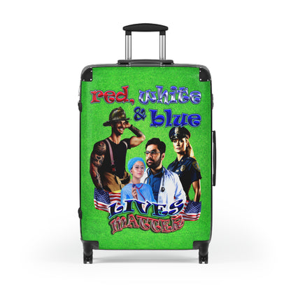 rw&b lives matter - Suitcase (green turf)