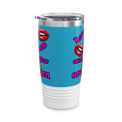 hoes b4 bros - Ringneck Tumbler, 20oz (turquoise)