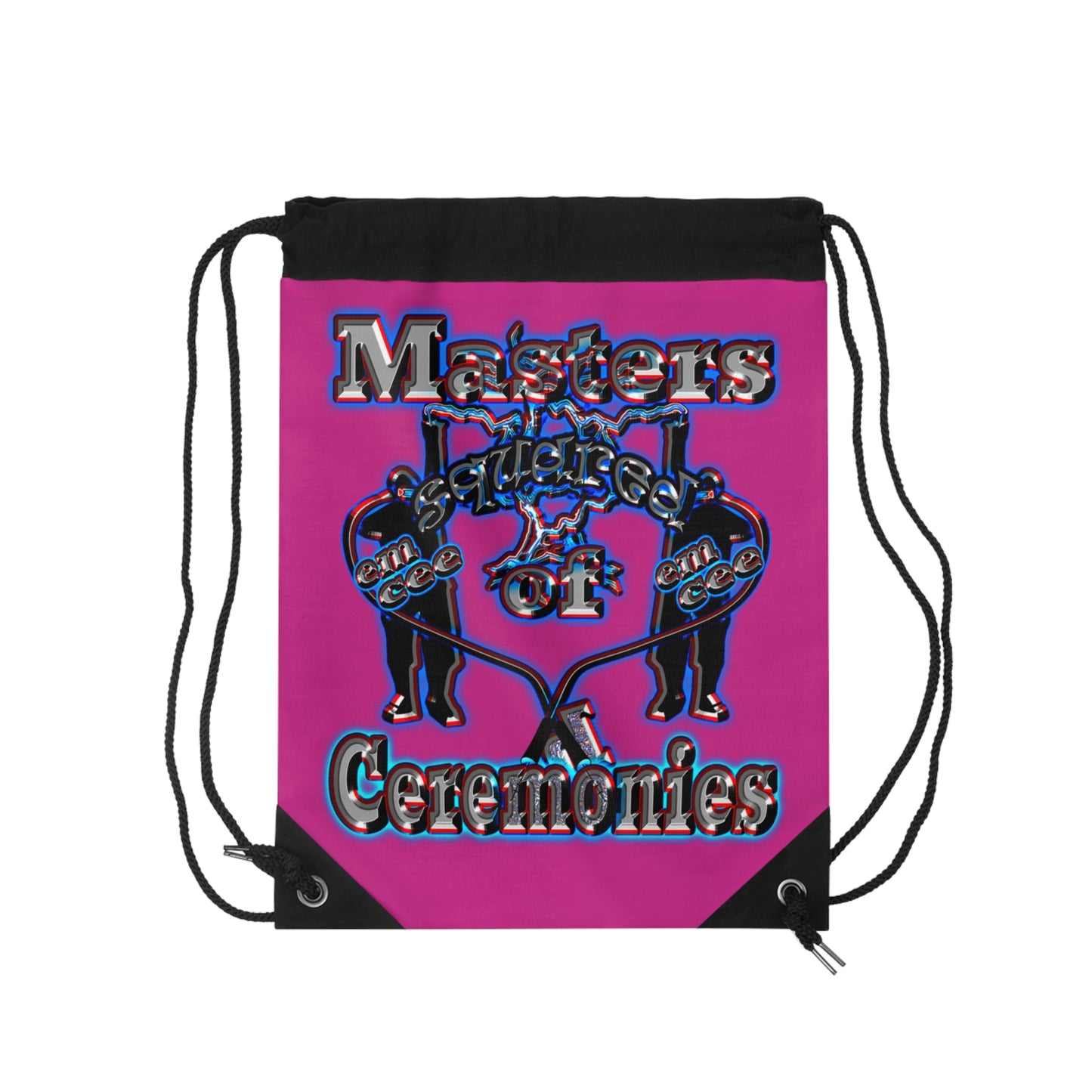 em cee squared - Drawstring Bag (pink)
