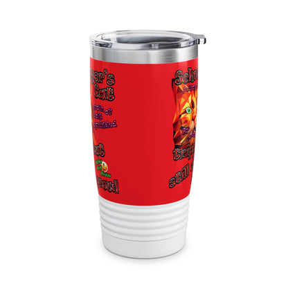 schrodinger's cat - Ringneck Tumbler, 20oz (red)