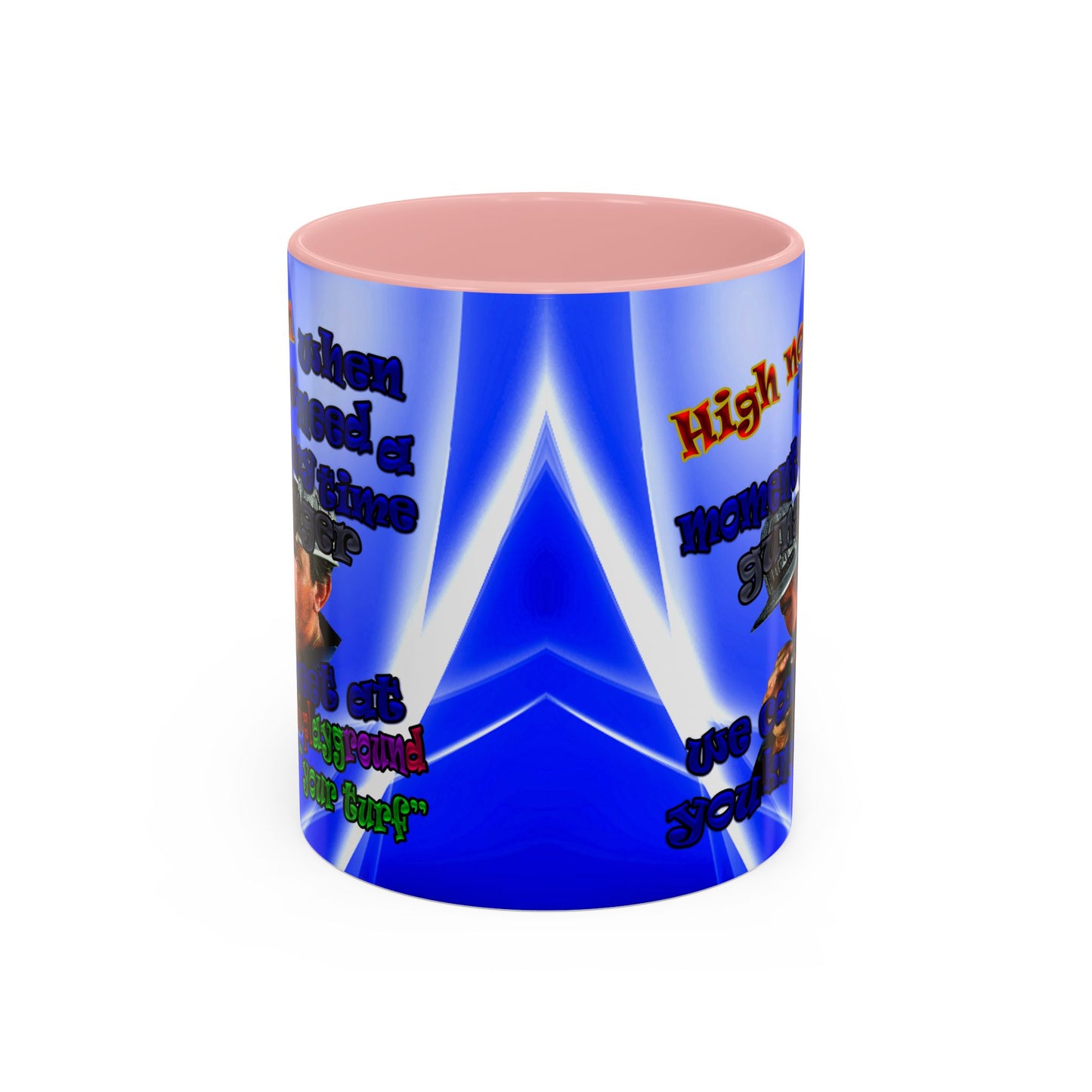 high noon - Accent Mug (blue-white wave)