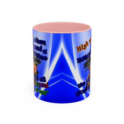 high noon - Accent Mug (blue-white wave)