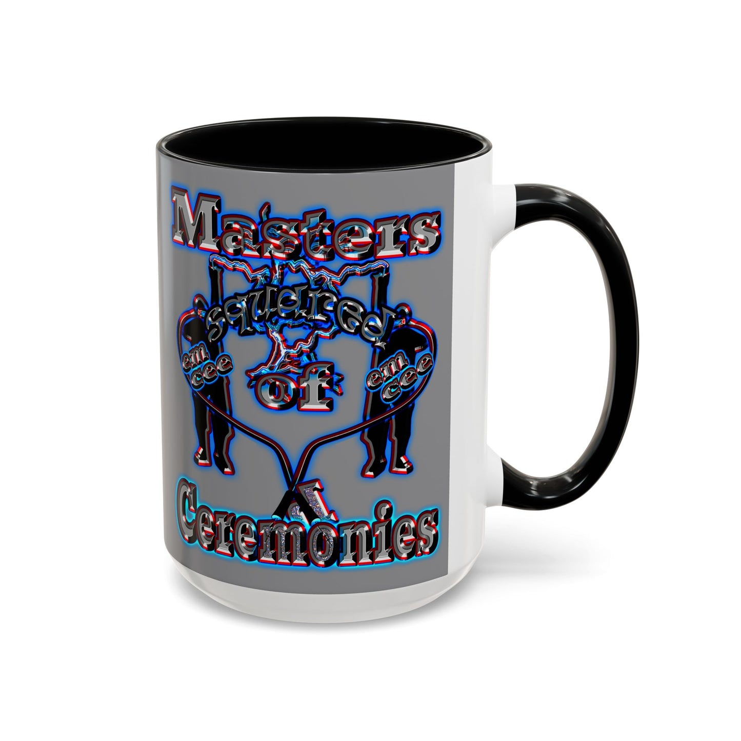 em cee squared - Accent Mug (grey)