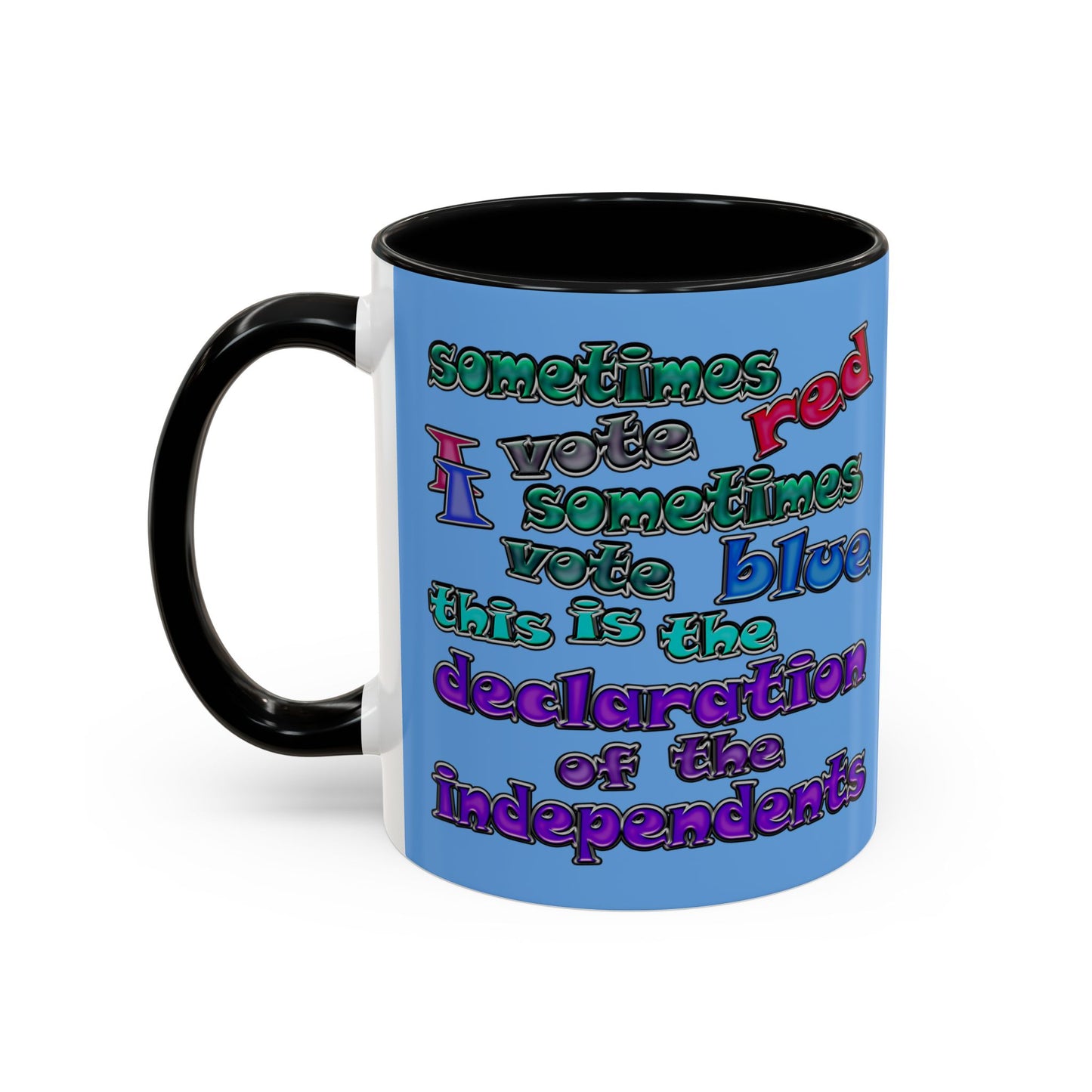 declaration of the independents - Accent Mug (light blue)