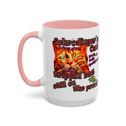 schrodinger's cat - Accent Mug (white)