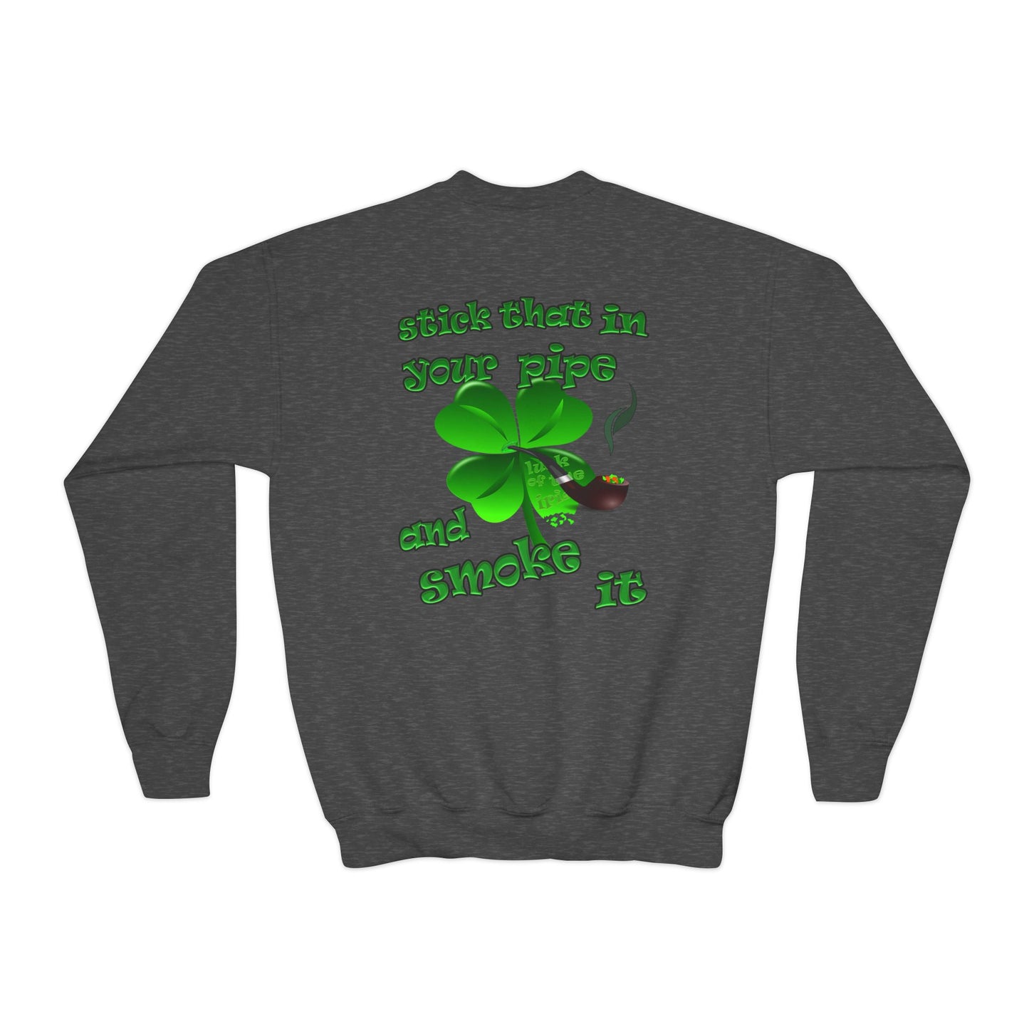celtics logo - Youth Crewneck Sweatshirt