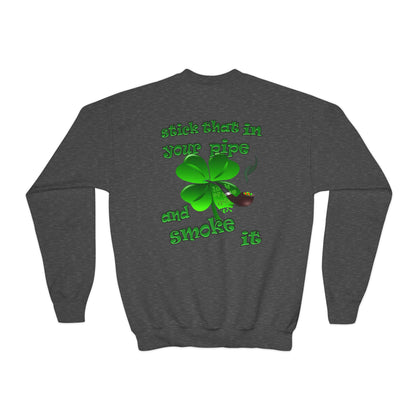 celtics logo - Youth Crewneck Sweatshirt