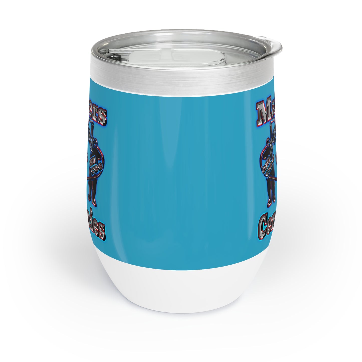 em cee squared - Chill Wine Tumbler (turquoise)