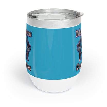em cee squared - Chill Wine Tumbler (turquoise)