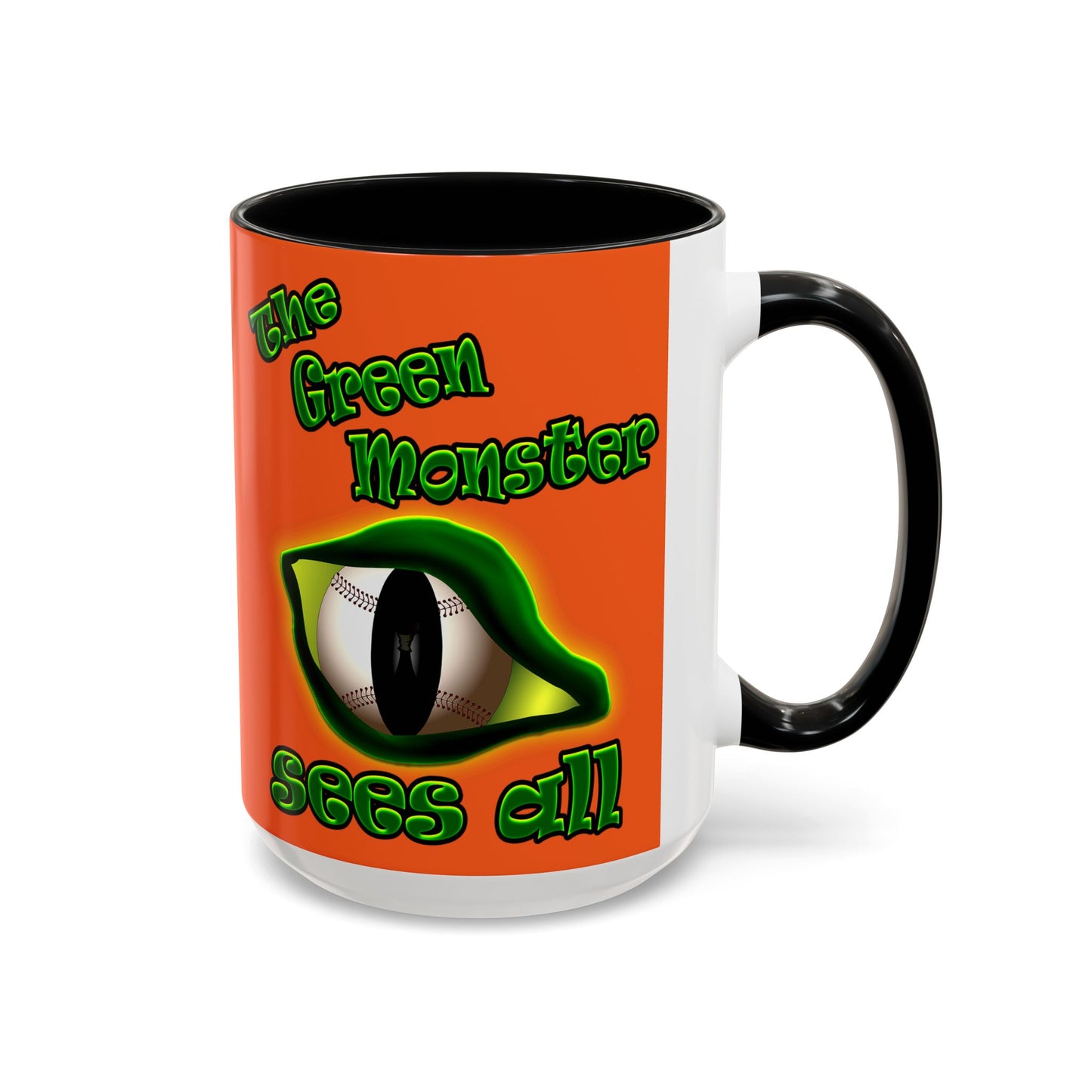 green monster - Accent Mug (orange)
