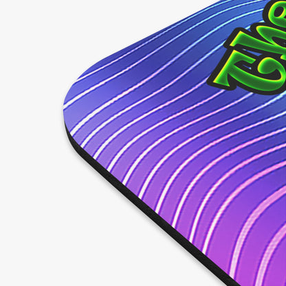 green monster - Mouse Pad (Rectangle) (purple wave)
