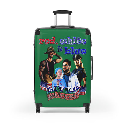 rw&b lives matter - Suitcase (dark green)