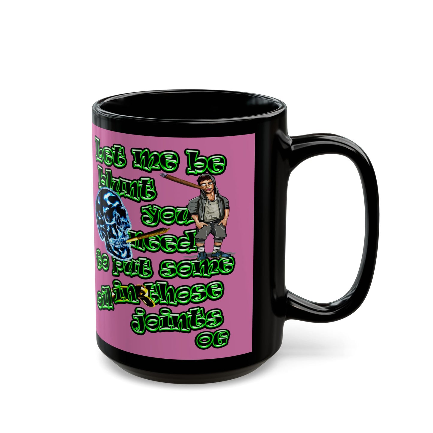 og - Black Mug (light pink)