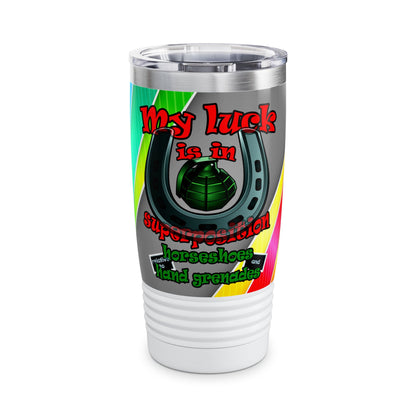 my luck - Ringneck Tumbler, 20oz (rainbow split)