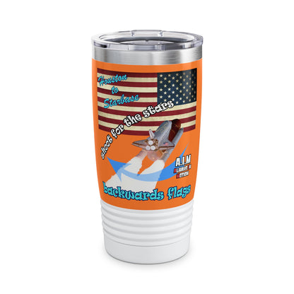 shoot for the stars - Ringneck Tumbler, 20oz (crusta)