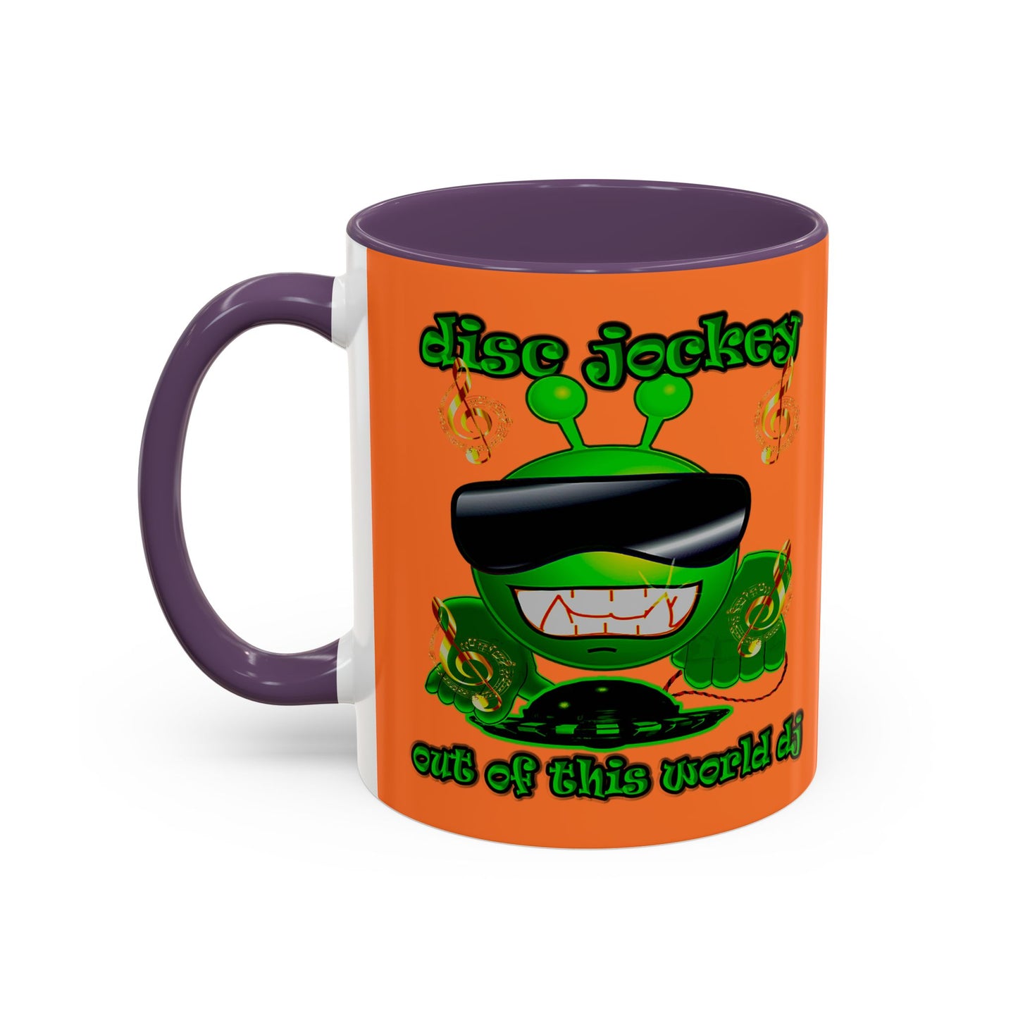 disc jockey - Accent Mug (crusta)