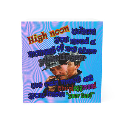 high noon - note cube (light blue-purple wave)
