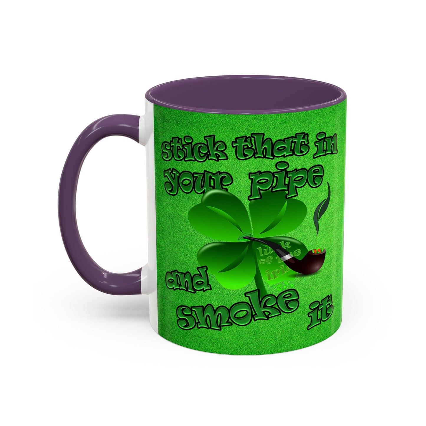 celtics logo - Accent Mug (green turf)