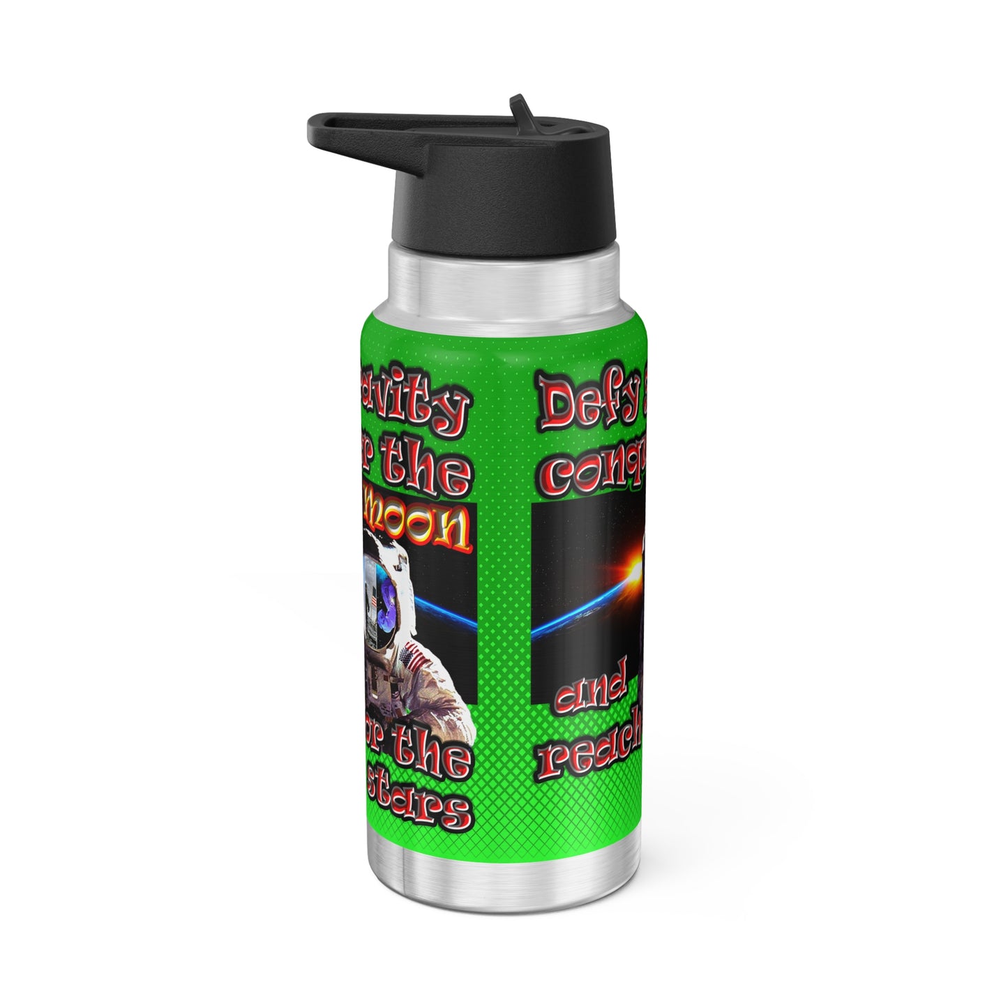 defy conquer reach - Gator Tumbler, 32oz  (logo green)
