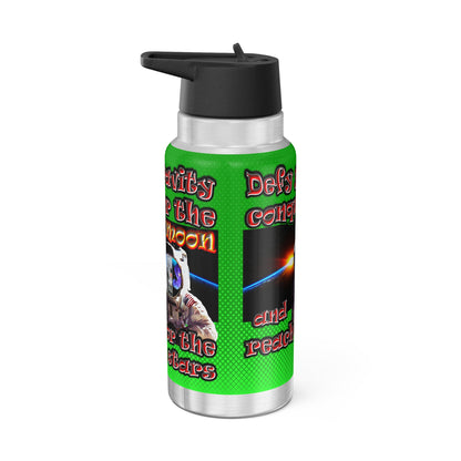 defy conquer reach - Gator Tumbler, 32oz  (logo green)