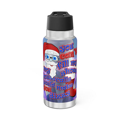 santa's shoes - Gator Tumbler, 32oz  (grey-pink wave)