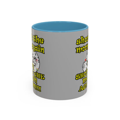 shoot the moon again - Accent Mug (light grey)